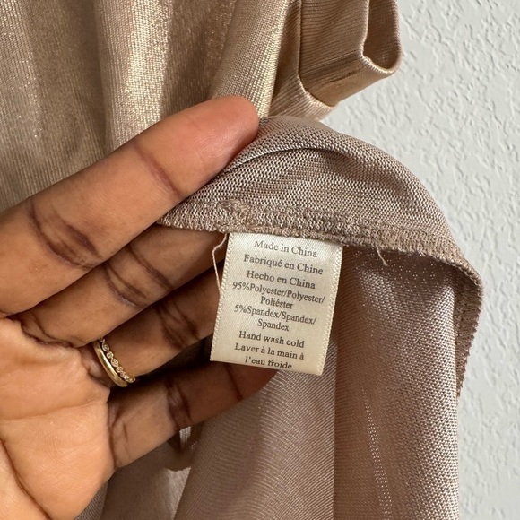 Porridge Anthropologie Sleeveless Glam Tee In Gold - Picture 5 of 5